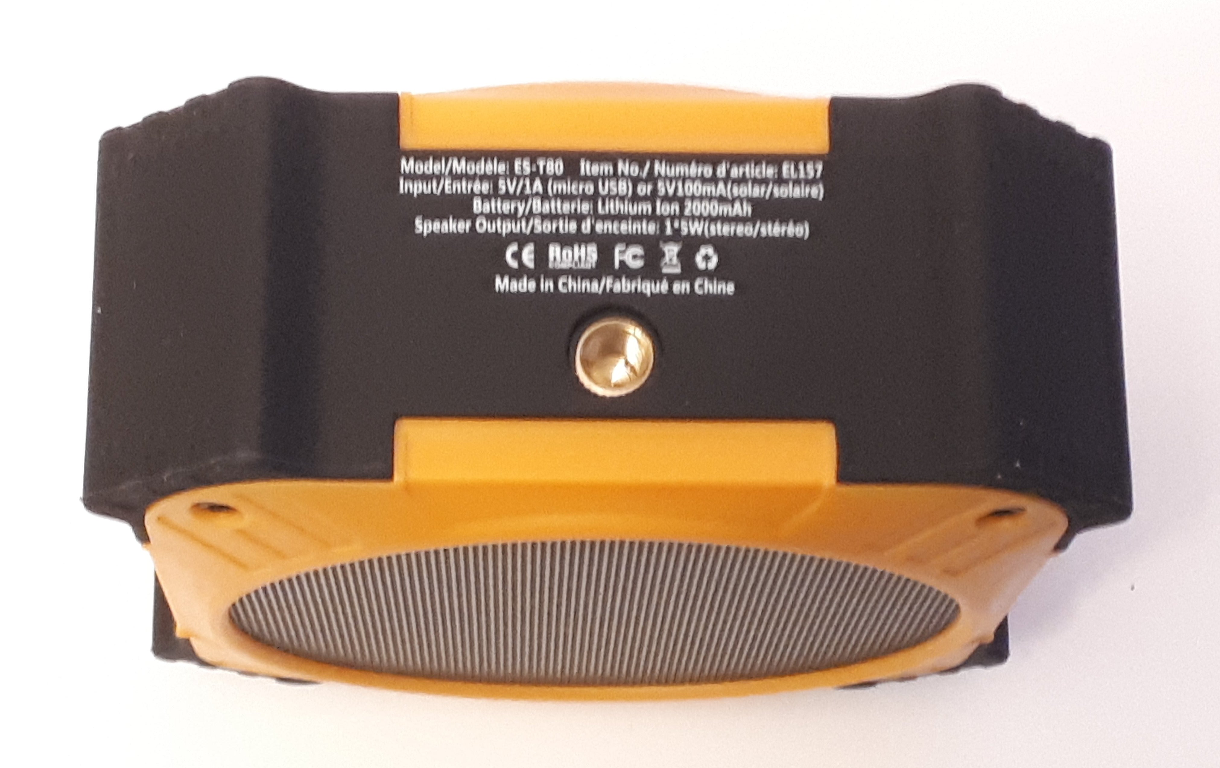 Speaker, Waterproof, Solar Charging, Bluetooth